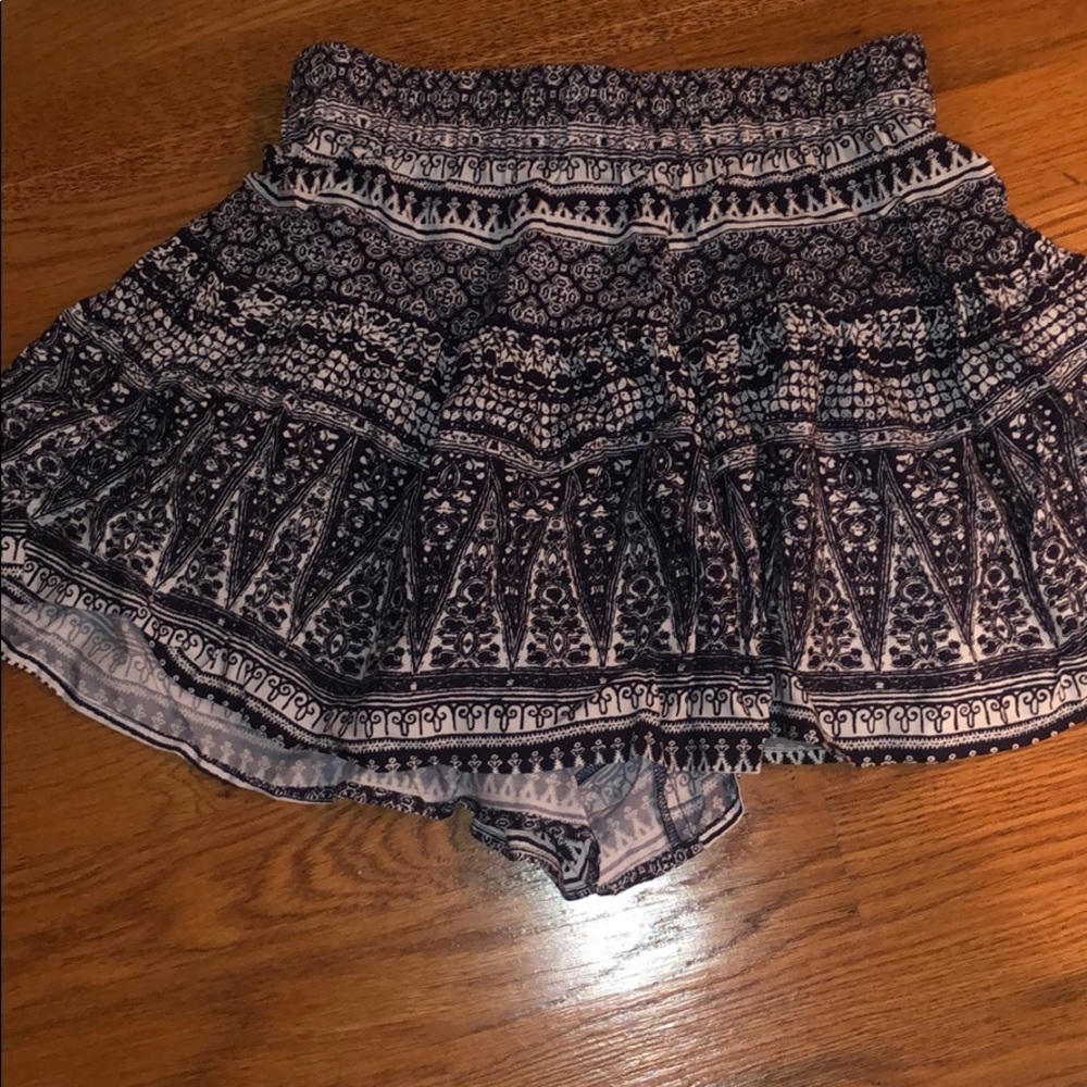 Patrons of Peace blue and white details shorts